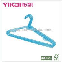 PS plastic hanger with racks for tie and nothes for strap